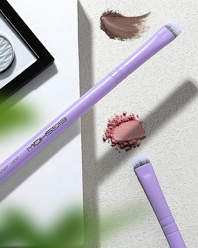 Eyeshadow Smudge Brush, EIGSHOW Short Shader Brush with Silver Ion Bristles โ Precision Crease & Cat Eye Makeup, Vegan & Cruelty-Free (E806P)