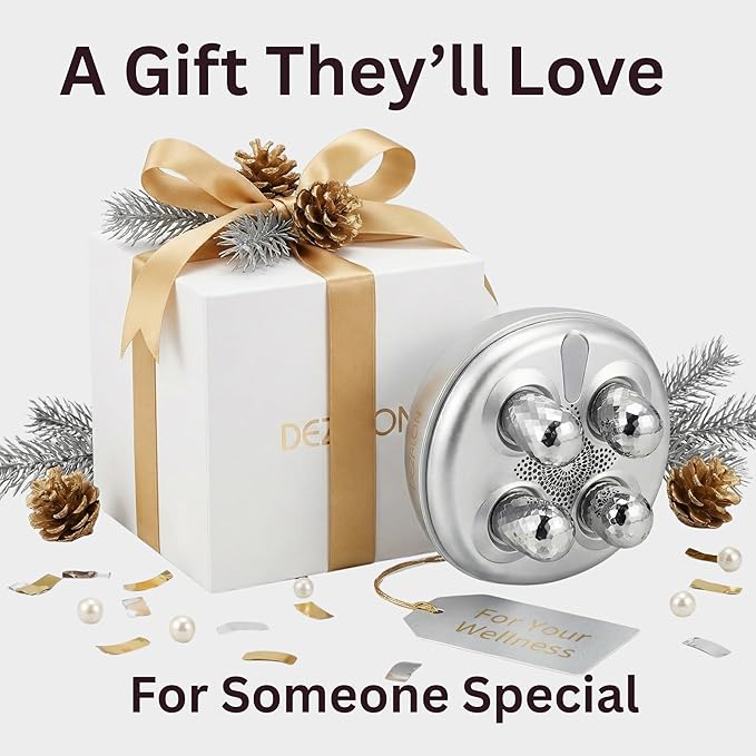 Microcurrent Facial Device, Face Massager, Cosmetic Red Glow Mode, Beauty Roller for Face, Jawline, Neck & Eyes