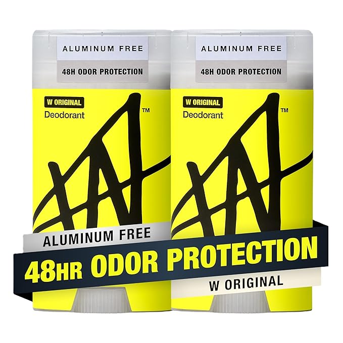 W by Jake Paul Aluminum-Free Deodorant, Odor Blocking, Vitamin-Infused Deodorant for Men - W Original 2.6 oz (Pack of 2)