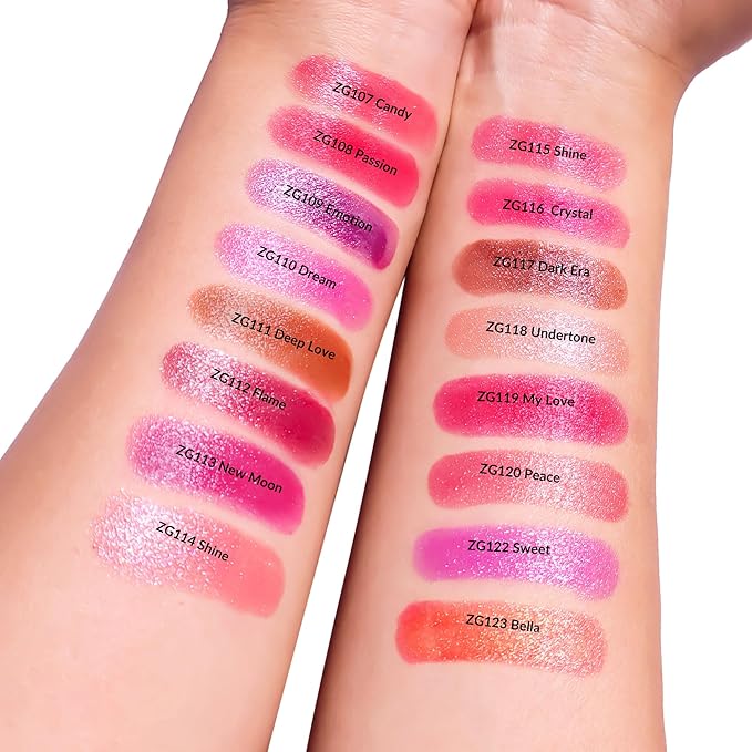 Depuplum Red Lipstick Moisturizing for Women Shimmer Tinted Lip Balm Hydrating Nourishing Lip Gloss Vegan& Cruelty Free Lip Makeup, ZG108 Passion