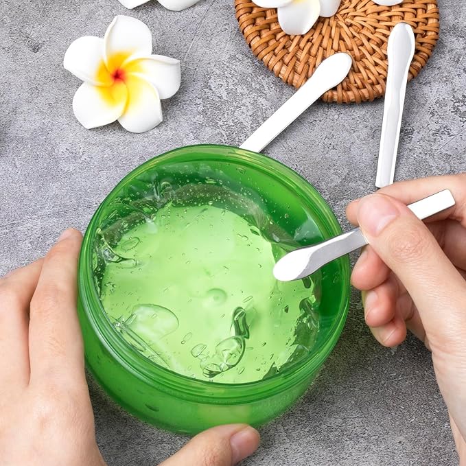 Pndeyo 3pcs Mini Metal Makeup Spatula, Silver Reusable Cosmetic Cream Spatulas Spoon, Skincare Scoop Applicator Facial Massage Beauty Tools for Mixing and Sampling Face Eye Cream- 2.73"×0.43"