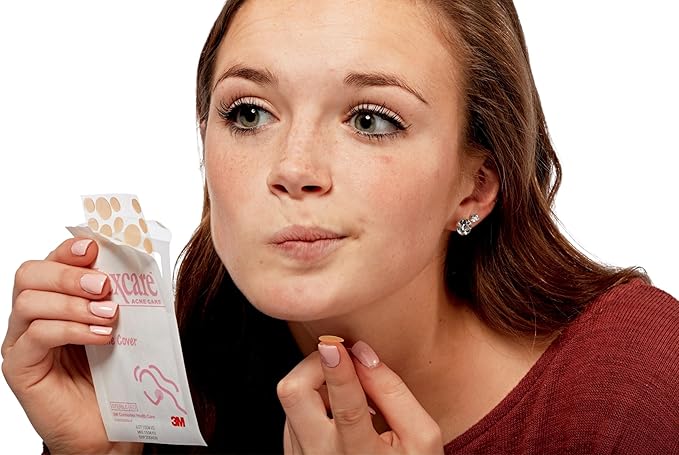 Nexcare Acne Cover, Skin Cover Absorbs Pus and Oil From Clogged Pores, Suitable Skincare for Most Skin Types - 108 Acne Covers