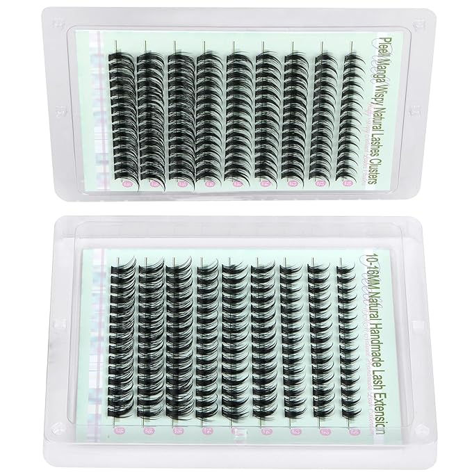 Manga Lash Clusters Anime Spiky Eyelash Clusters 270Pcs Individual Lashes 10-16MM Cluster Eyelash Extensions D Curve DIY Eyelashes Clusters Comfortable Soft Lash Extension by Pleell