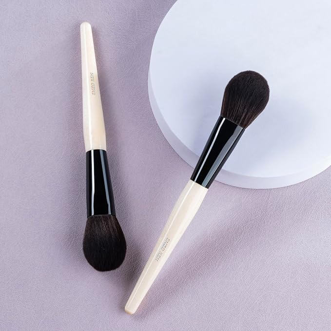 Natural Blush Brush, Black Goat Hair Makeup Brushes, Blush Makeup, Natural Hair Powder Brush, Detail Blush Brushes, Fluffy Blush Brush for Cheeks, Nose Contour Brush. (804B)