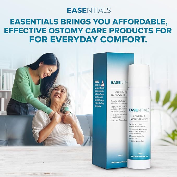 Hassle-Free Bandage Adhesive Remover Spray – 100% Silicone-Based Formula - Quick Drying, Odorless, Low-Residue Skin Adhesive Remover - No-Sting for Sensitive Skin & Everyday Use - 50ml