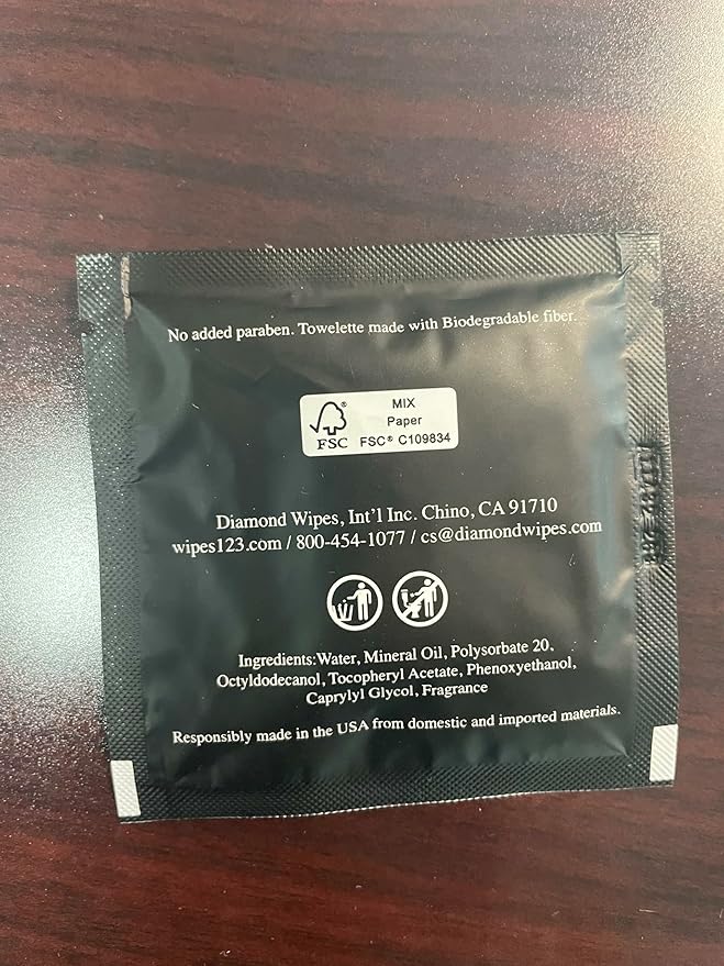 La Fresh Hotel Premium Paraben-Free Makeup Remover Wipes - Black With Light Flora Scent 8x6" Wet Wipes - 500 Wipes, Skin Care Travel Essentials