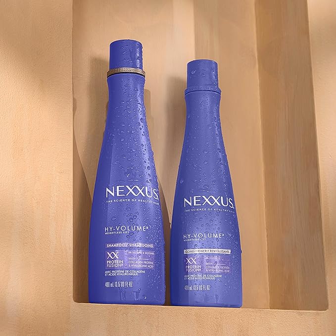 Nexxus Hy-Volume Weightless Lift Conditioner Protein Fusion with Collagen Protein & Hyaluronic Acid For Flat & Limp Hair for 48 Hours of Volume 13.5 Fl Oz