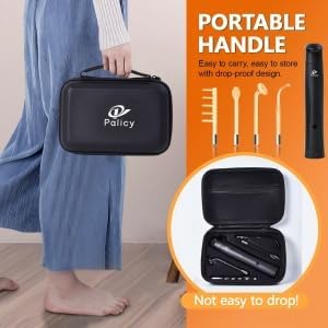 Wireless Lift Wand Professional High Frequency Facial Wand Machine Includes 4 Electrodes,Therapy Wand - Xenon Gas Diminish Wrinkles, Scars, Dark Circles, Breakthrough Device for Beauty (Black)