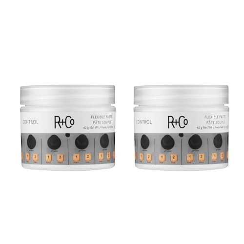 R+Co Control Flexible Paste | Strong Hold + Natural Finish | Vegan + Cruelty-Free | 2.2 Oz (Pack of 2)