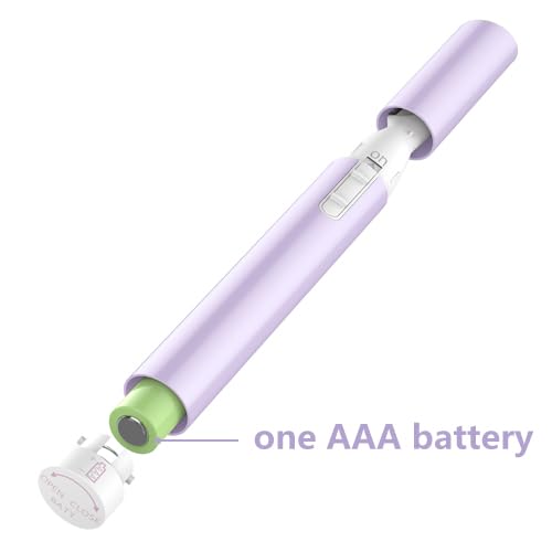 Funstant Upgraded Eyebrow Trimmer, Precision Electric Eyebrow Razor for Women Battery-Operated Facial Hair Remover with Comb No Pulling Sensation Painless for Face Chin Neck, Upper-Lip, Peach-Fuzz