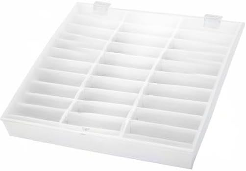 Semme Fake Nail Organizer,Nail Storage Box, Display Box Nail Art Decoration Container Empty Nail Tips Storage Box Fake Nail Display Case(White)