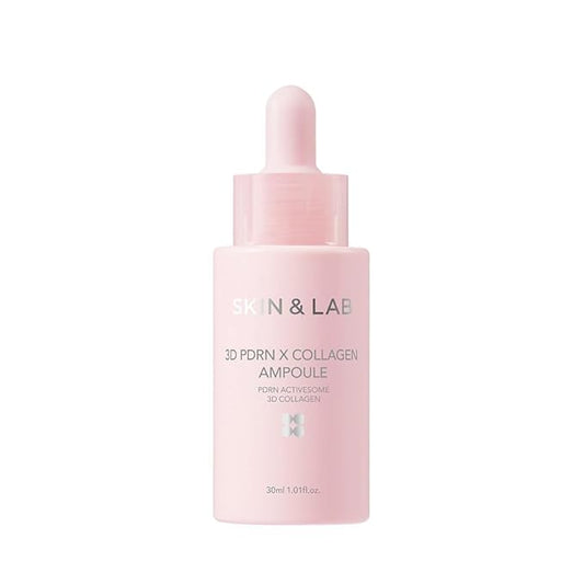 [SKIN&LAB] 3D PDRN X Collagen Ampoule, Contains PDRN & Collagen for Lifting Effect, Improves Skin Elasticity & Reduces Wrinkles, 1.01 fl. oz