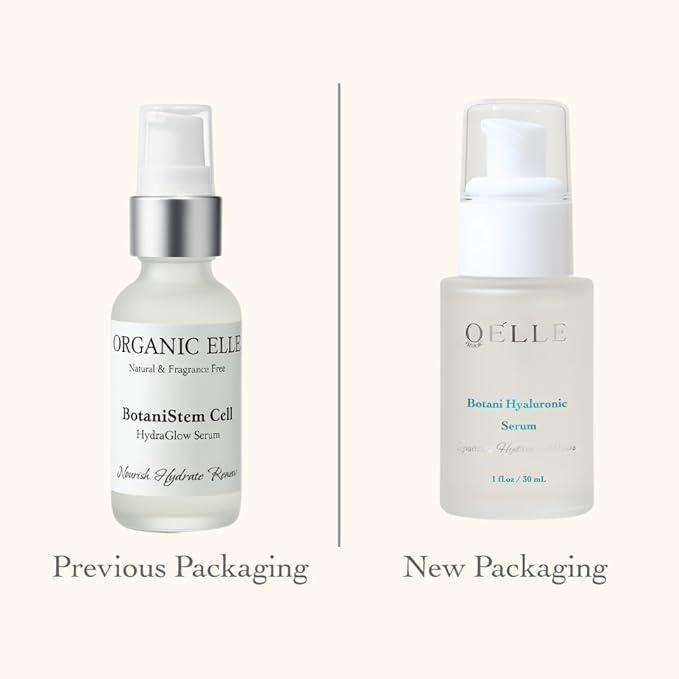 Serum – Botani Hyaluronic, Organic Anti-Aging Face Serum with Plant Stem Cells, Botanical Hyaluronic Acid & Vitamin C & Vitamin E – Hydrating, Brightening & Firming for Radiant Skin