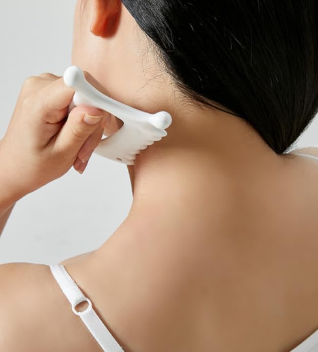 ROYROSA® 로이로사괄사 K-Beauty, 100% Ceramic Guasha, Facial and Body Acupuncture Therapy, Reduce Fine Lines and Wrinkles, Made in South Korea Guasha_Mini