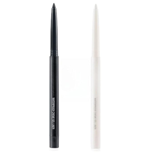 eyeliner pencil retractable eyeliner creamy pigmented smudge proof eye liner pen Black & White