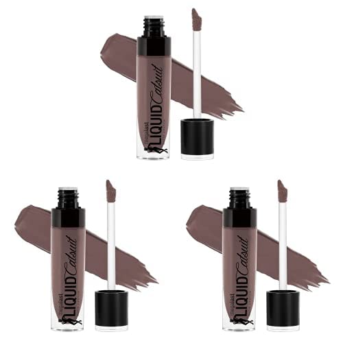 wet n wild Megalast Catsuit Matte Liquid Lipstick, Brown Toffee Talk | Lip Color Makeup | Moisturizing | Creamy | Smudge Proof (Pack of 3)