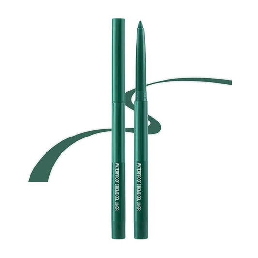 eyeliner pencil retractable eyeliner creamy pigmented smudge proof eye liner pen Dark Green