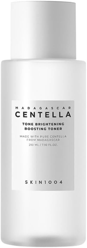 SKIN1004 Tone Glowing Boosting Toner 7.10 fl.oz, 210ml, Korean Face Toner with Niacinamide, MadeWhite, & Madagascar Centella, Hydrating & Gentle Exfoliating, Smooth Glowing Skin, Korean Skin Care