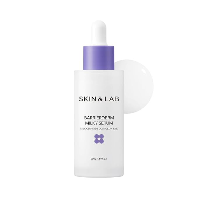 [SKIN&LAB] Barrierderm Milky Serum | Milk Ceramide Complex, Squalane, and Panthenol to repair Skin Barrier | Made in Korea | 1.69 Fl Oz