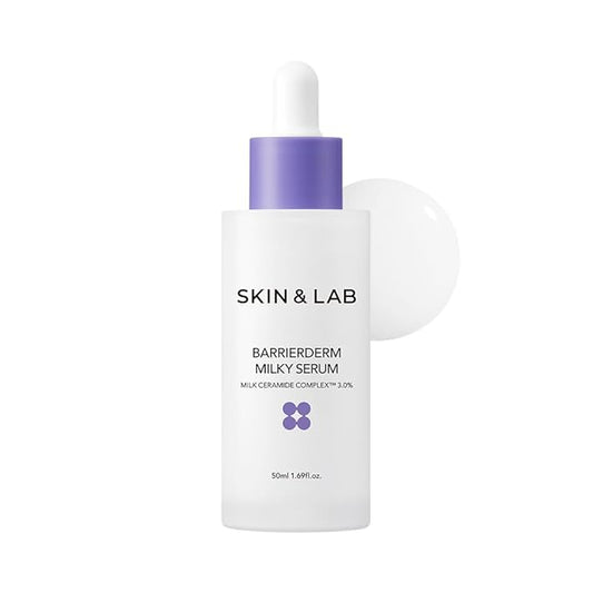 [SKIN&LAB] Barrierderm Milky Serum | Milk Ceramide Complex, Squalane, and Panthenol to repair Skin Barrier | Made in Korea | 1.69 Fl Oz