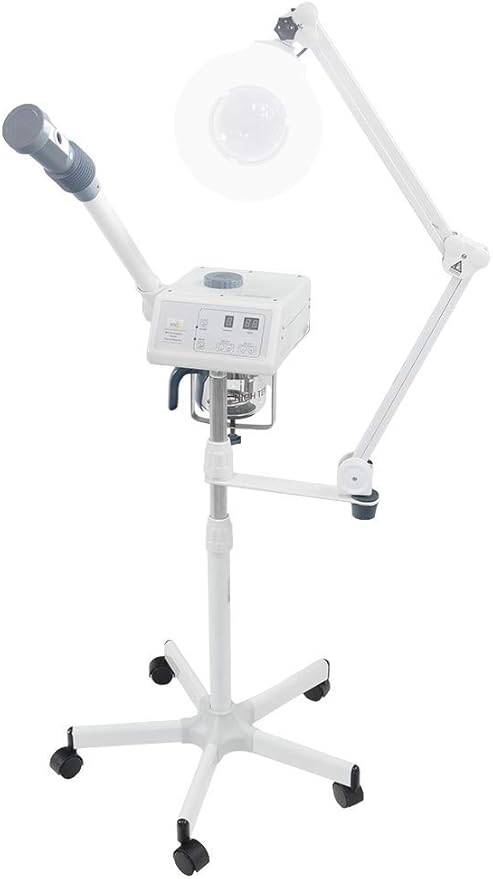 SKINACT Digital Euro Facial Steamer with Aroma Therapy + LED Magnifying Lamp