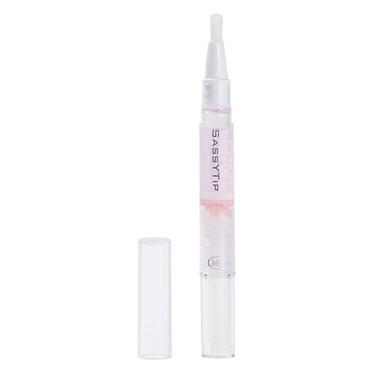SASSYTIP Nail Strengthen Oil Pen | Fast-Absorbing Cuticle Oil with Biotin & Ginseng | For Brittle & Peeling Nails | Jasmine, Rose, Lemon Scents | Home, Office, Travel Use (Rose)