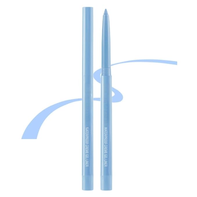 eyeliner pencil retractable eyeliner creamy pigmented smudge proof eye liner pen Blue