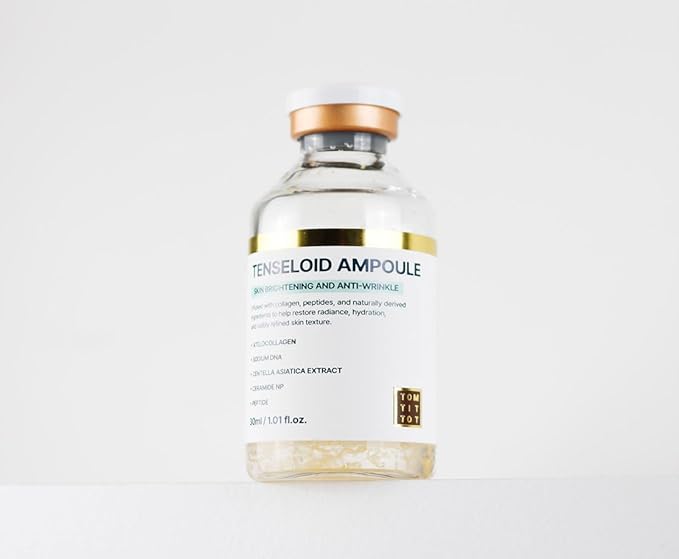 Tom-tit-tot Tenseloid Ampoule, Birghtenning Serum with Niacinamide and Peptides, Korean Skincare, 30ml 1.01 fl oz