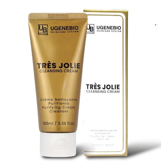 Tres Jolie Cleansing Cream – Gentle Makeup Remover & Hydrating Facial Cleanser with Ceramide, Ginseng & Green Tea – Moisturizing, Pore-Cleansing K-Beauty Skincare