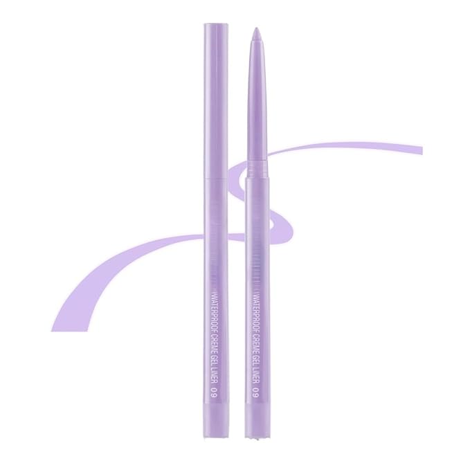 eyeliner pencil retractable eyeliner creamy pigmented smudge proof eye liner pen Light Purple
