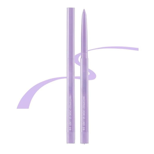 eyeliner pencil retractable eyeliner creamy pigmented smudge proof eye liner pen Light Purple