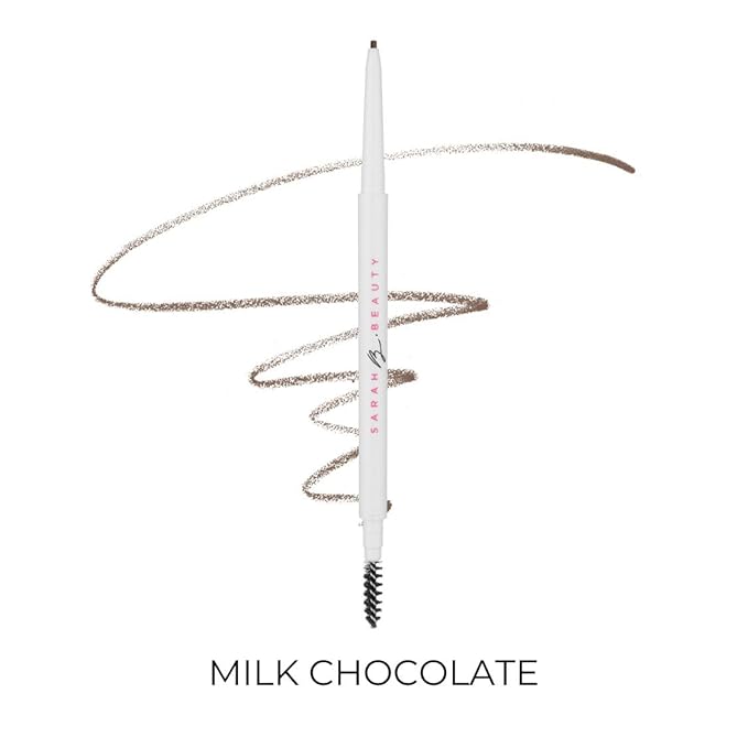 Better Brow - Retractable Eyebrow Pencil with Spoolie | Vegan & Cruelty-Free | Long-Lasting, Precision Brow Definer for Natural, Flawless Brows - Available in 6 Shades (MILK CHOCOLATE)