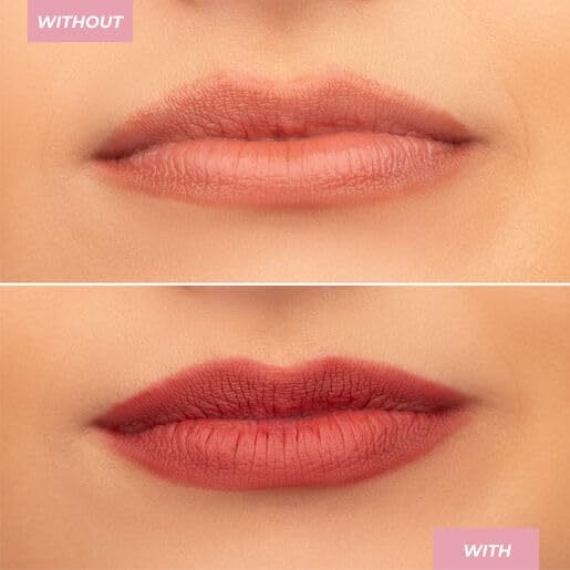 MCoBeauty Perfect Pout Lip Liner - Prance Proudly - Long-Wearing Creamy Lip Liner Pencil for Fuller Lips - Velvety Nude Contour Pencil to Define, Shape & Overline - Vegan Cruelty Free Lip Makeup