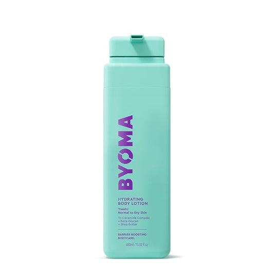 BYOMA Hydrating Body Butter - For Normal to Dry Skin - Hydrating, Creamy Body Lotion with Squalane, Beta Glucan - Cleanses, Softens & Soothes - Skin Barrier Repair - 16.9 fl oz