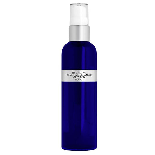 BIONOVA Bioactive Cleanser Oily Skin - Facial Cleanser Provides a Gentle Deep Clean, Oil-Free, Sulfate-Free, and Eliminates Excess Oil (4.5 fl oz)