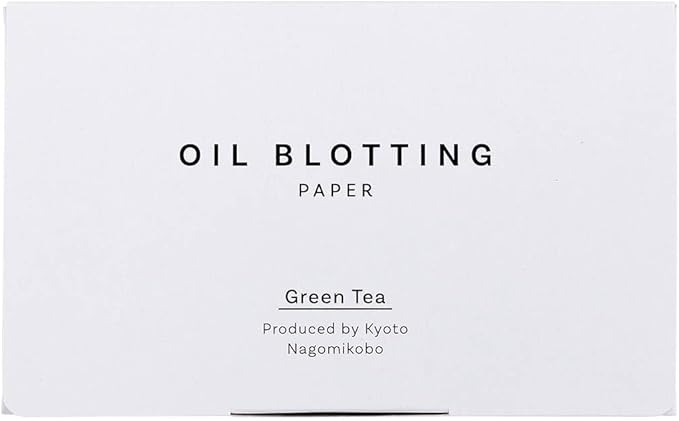 Oil Blotting Paper 100 Sheets, Pack of 1 – Premium Green Tea Face Blotting Sheets, Oil Absorbing Tissues in Japanese Washi, Easy-Dispense Pack, Made in Japan, Oily Skin Care & Makeup Essential