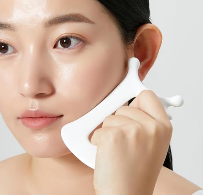 ROYROSA® 로이로사괄사 K-Beauty, 100% Ceramic Guasha, Facial and Body Acupuncture Therapy, Reduce Fine Lines and Wrinkles, Made in South Korea Guasha_Mini