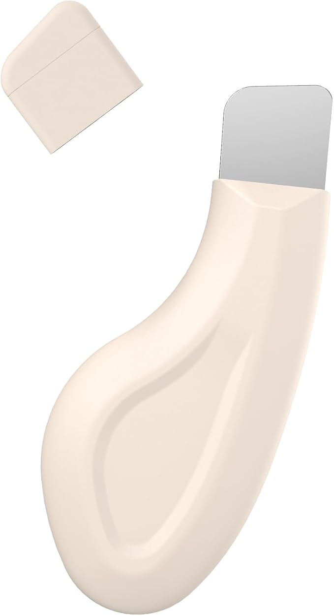 Vangines Silicone Nose Blackhead Remover/Face Spatula for Deep Cleaning Black Head Removal.Mild and Safe Skin Scrubber for Remove Facial and Nose Ehead（Beige）