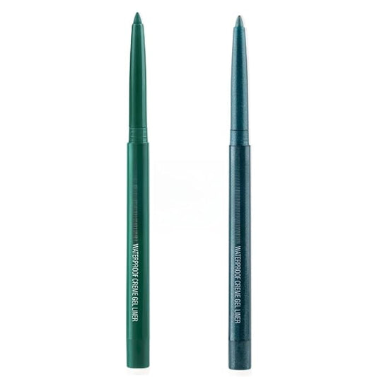 eyeliner pencil retractable eyeliner creamy pigmented smudge proof eye liner pen Green & Shimmer Green