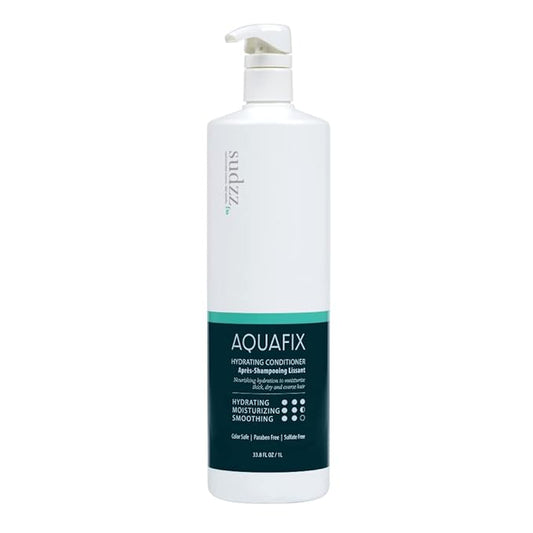 SUDZZFX Conditioner for Dry Damaged Hair - AquaFix Hydrating Deep Hair Conditioner - 33.8 Fl Oz - Sulfate Free, Color Safe, Extensions Safe