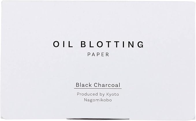 Oil Blotting Paper 100 Sheets,pack of 1 – Natural Black Charcoal Facial Tissues with Premium Washi Japanese Paper, Portable Easy Dispensing, Made in Japan, Skin-Care & Makeup Essential