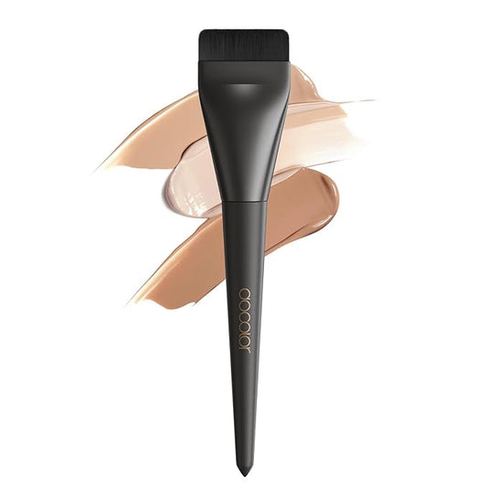docolor Flat Foundation Brush Korean Makeup Brush Liquid Makeup Brush Premium Makeup Face Brush for Blending, Cream, Thin Foundation Brush Makeup Tool Face Foundation Flat Brush,Black