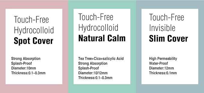 EZ Touch Acne Pimple Patch(75 Patches) New Normal Easy & Clean Innovative Patch, Natural Calm 10mm 75ea