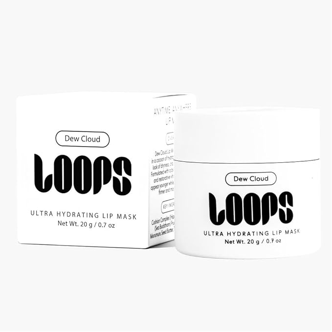 LOOPS Dew Cloud Ultra Hydrating Lip Mask - Nourish, Restore, and Replenish Hydration Beyond the Surface - Lip Balm - Gifts for Women, Stocking Stuffer