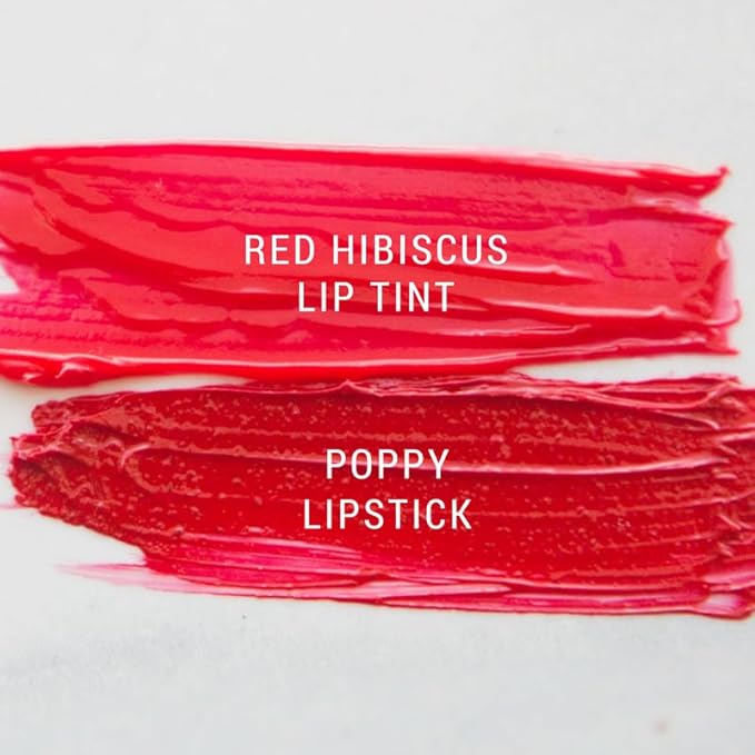 Aromi Glossy Lip Tint in Pot – Hydrating Lip Gloss Color, Sheer, Bright Red Shade, Vegan & Cruelty-free, Moisturizing, Non-Sticky Formula (Red Hibiscus)