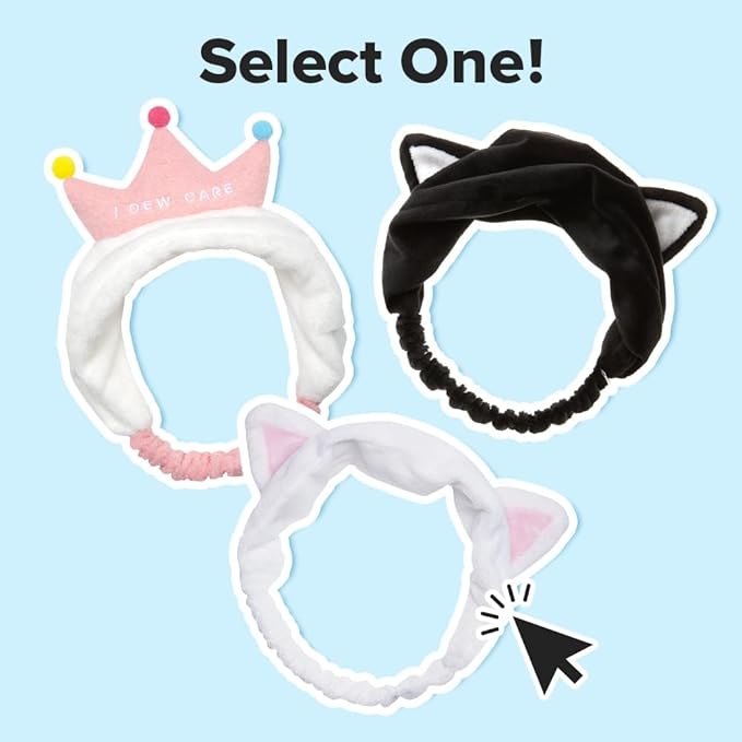 I DEW CARE Face Wash Headband - Tiger | Adorable Design, Perfect for Washing & Cleansing, Makeup and Spa, Bath, Skincare, Quick Dry, Soft & Fuzzy, Non Slip, Reusable, Teen Girls Stuff