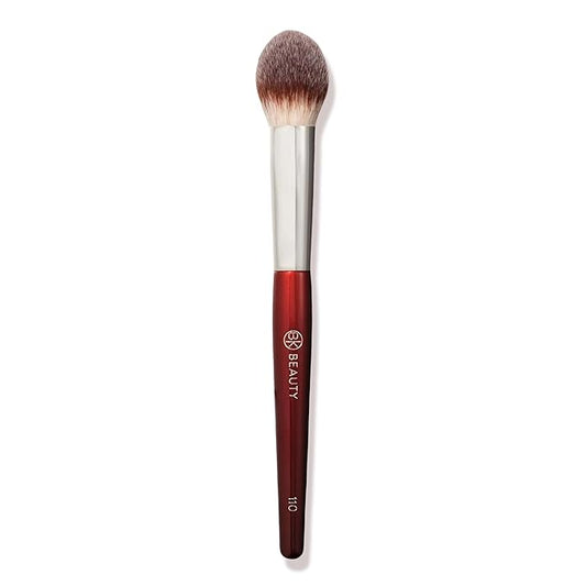BK BEAUTY 110 LARGE CONCEALER BRUSH – Dense Tapered Under-Eye Concealer Brush for Quick Blending, Full Coverage Finish, No Product Absorption