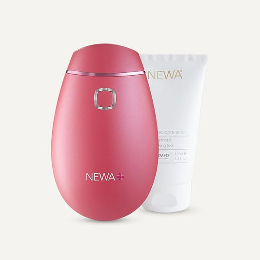 NEWA RF Wrinkle Reduction Device (Wireless) - Skincare Tool for Facial Tightening. Boosts Collagen, Reduces Wrinkles. with 1 Month Gel Supply