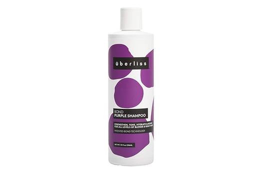 UBERLISS Bond Purple Shampoo for Blondes 10oz - Hair Toner for Blonde Hair - Purple Toner for Brassy Hair - Hydrating & Moisturizing - Sulfate Free - Vegan