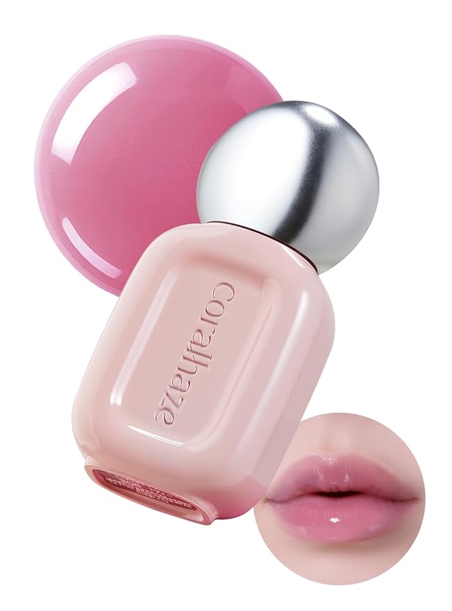 CORALHAZE Dew Drop Tint #204 Rare 4.5g, Glossy, Lightweight Lip Stain, Glass-Like, High Shine, Moisturizing Lip Oil, Long Lasting Color, Hydrating Gloss, Dewy Finish, Korean Beauty Makeup